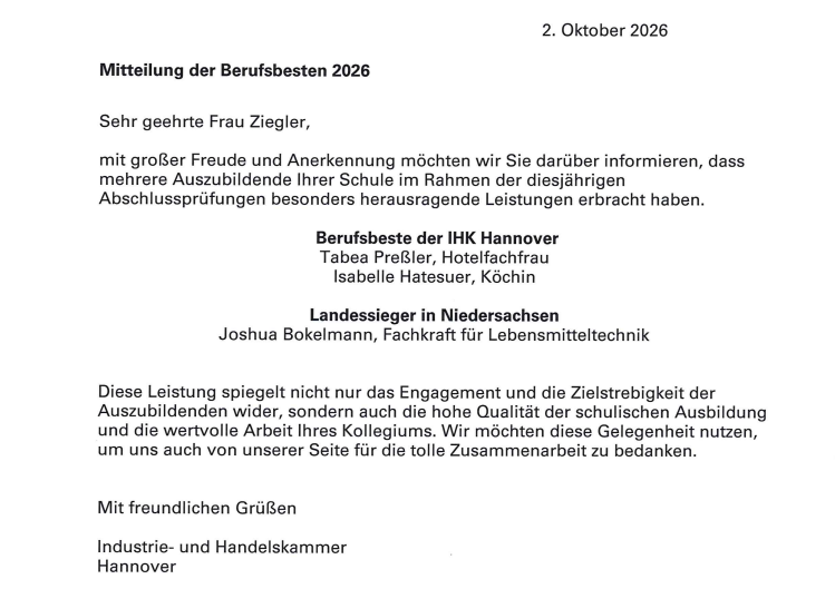 Dreimal Grund zum Stolz: Unsere Berufsbesten